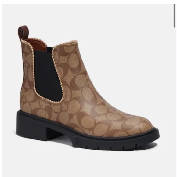 Coach Kids Brown Ankle Boots - Picture 1 of 1